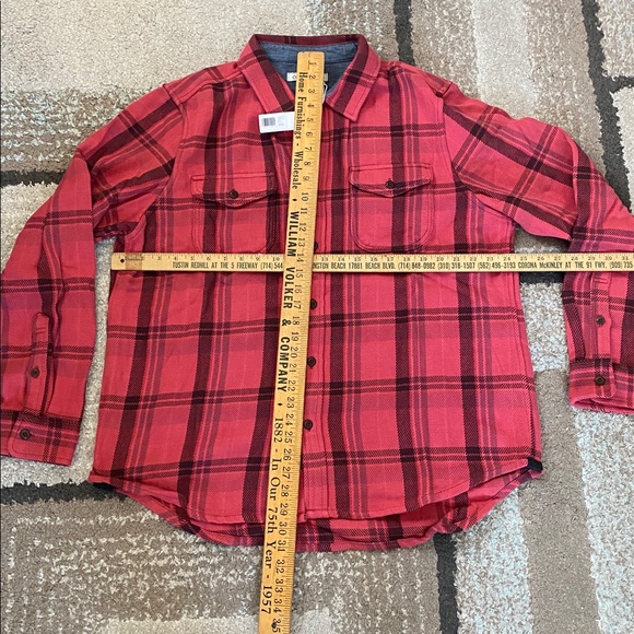 New Outerknown blanket shirt check Plaid Shirt 100% organic cotton size M L XL - Picture 12 of 14